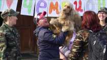 На СУМЗе в Ревде торжественно встретили собаку