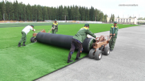 В Ревде стадион "Темп" обзаводится искусственной травой
