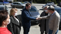 Министр Алексей Кузнецов проверил, как Ревда борется с коронавирусом