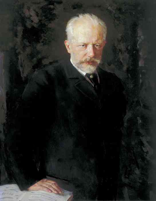 Петр Ильич Чайковский. Портрет работы Николая Кузнецова (1893 год).