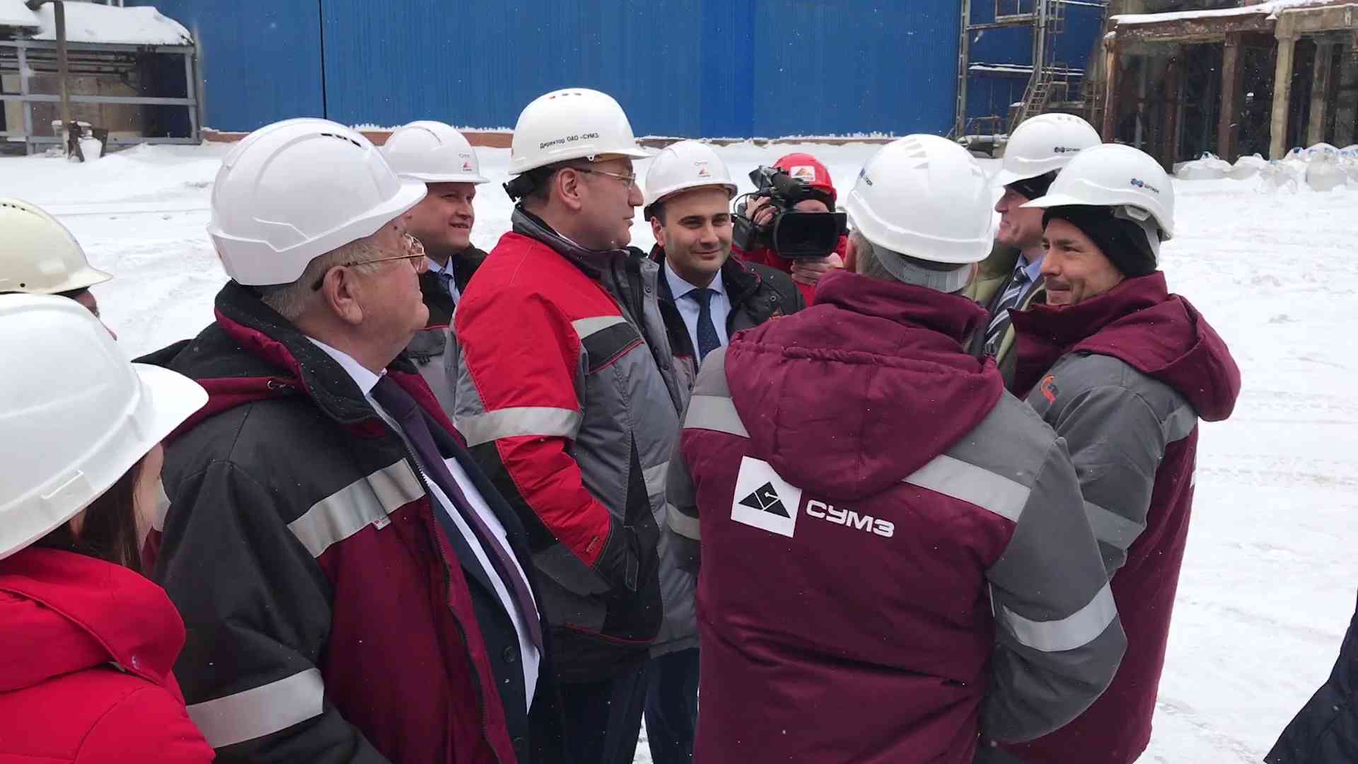 На месте строительства паротурбинной установки