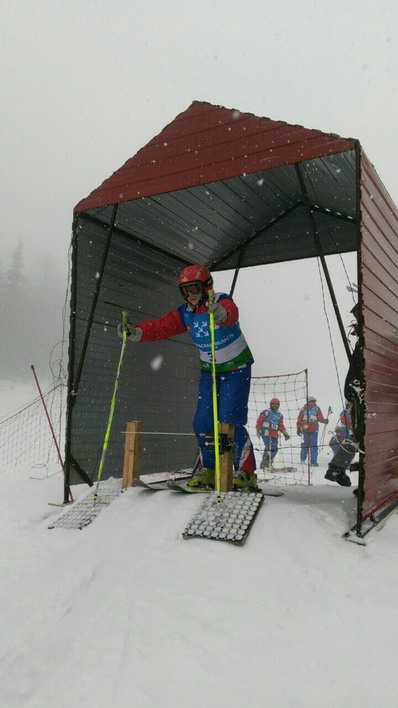 Юля Галеева на старте за 2 золотой медалью